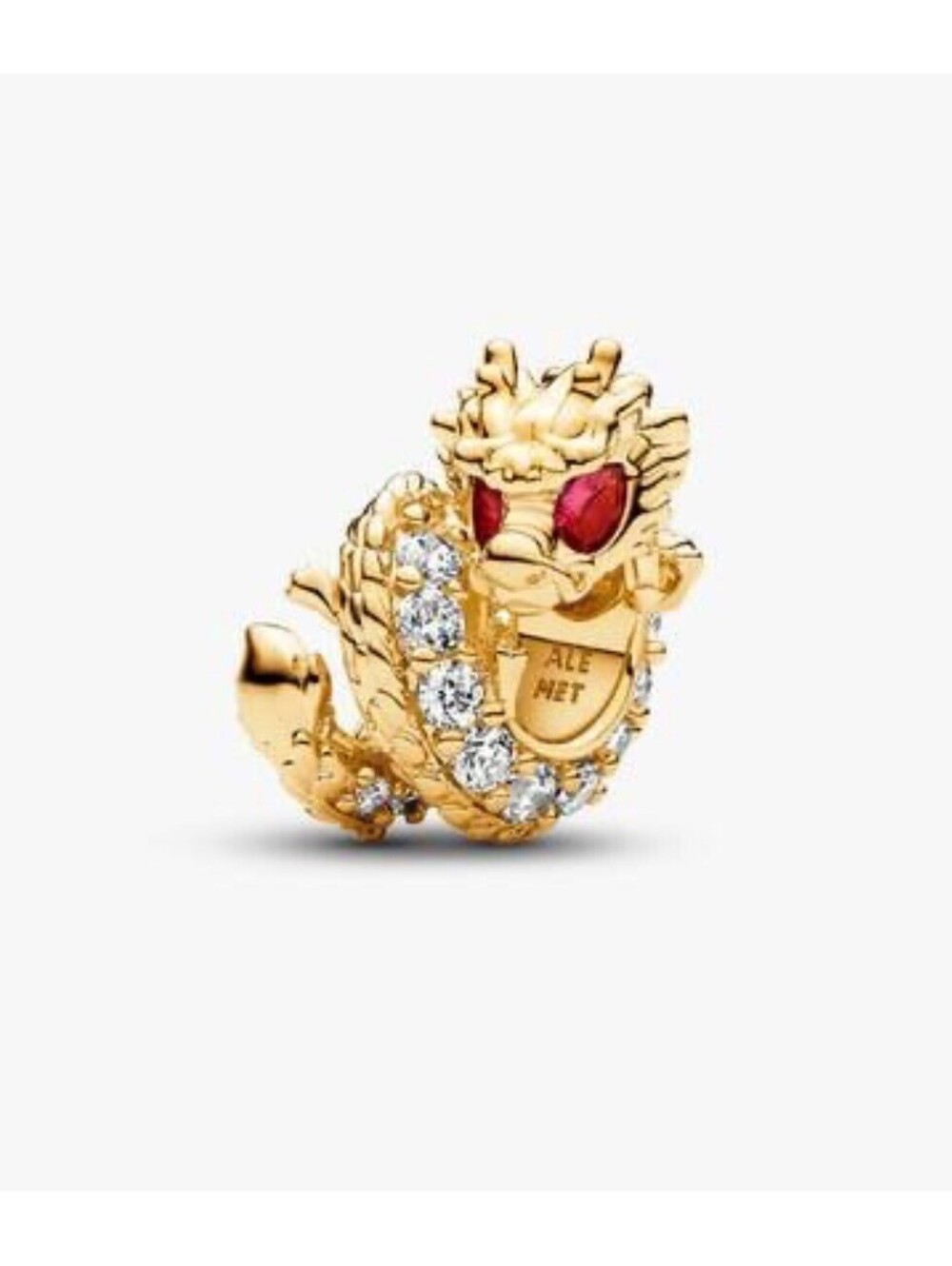 New Pandora 14K Gold-Plated Dragon Charm -763069C01